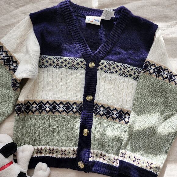 Vintage Knit Cardigan 4t - Picture 2 of 6